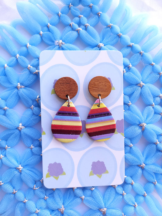 Teardrop Stripe Earrings | Stripes Collection