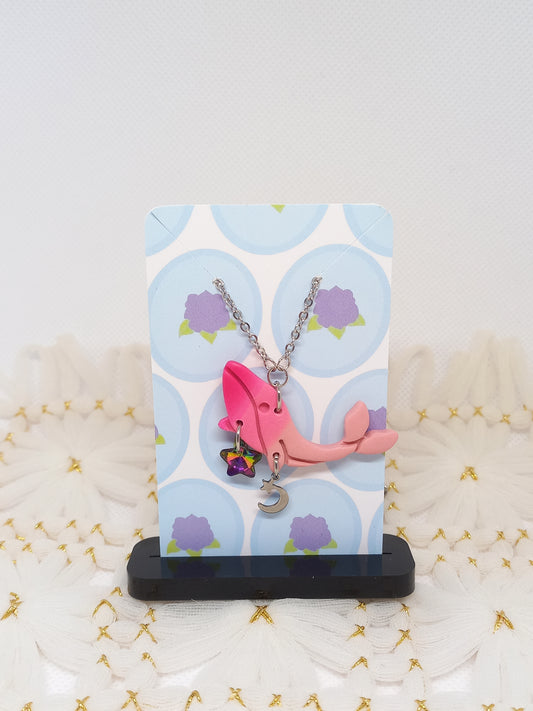 Pink Ombré Whale Necklace | Sea Critters