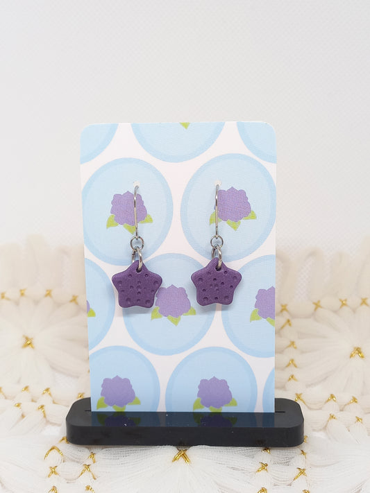 Purple Mini Starfish Earrings | Sea Critters