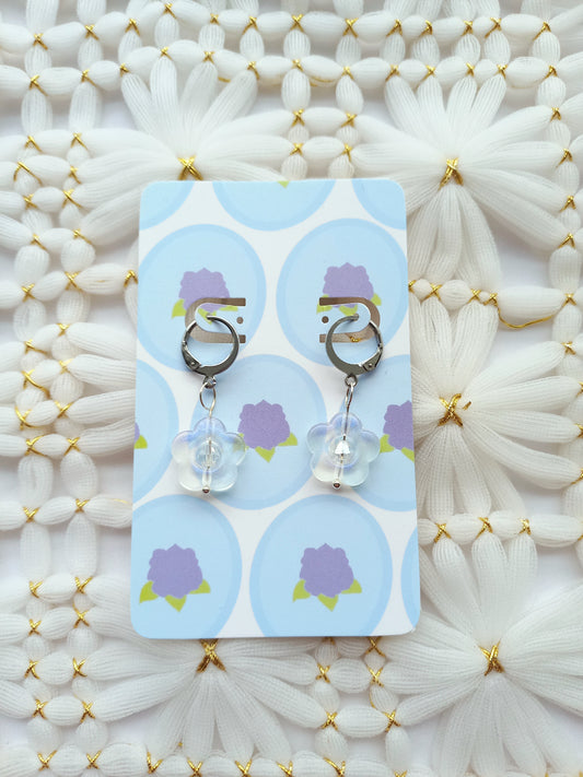 Clear Acrylic Flower Earrings | Flower Power