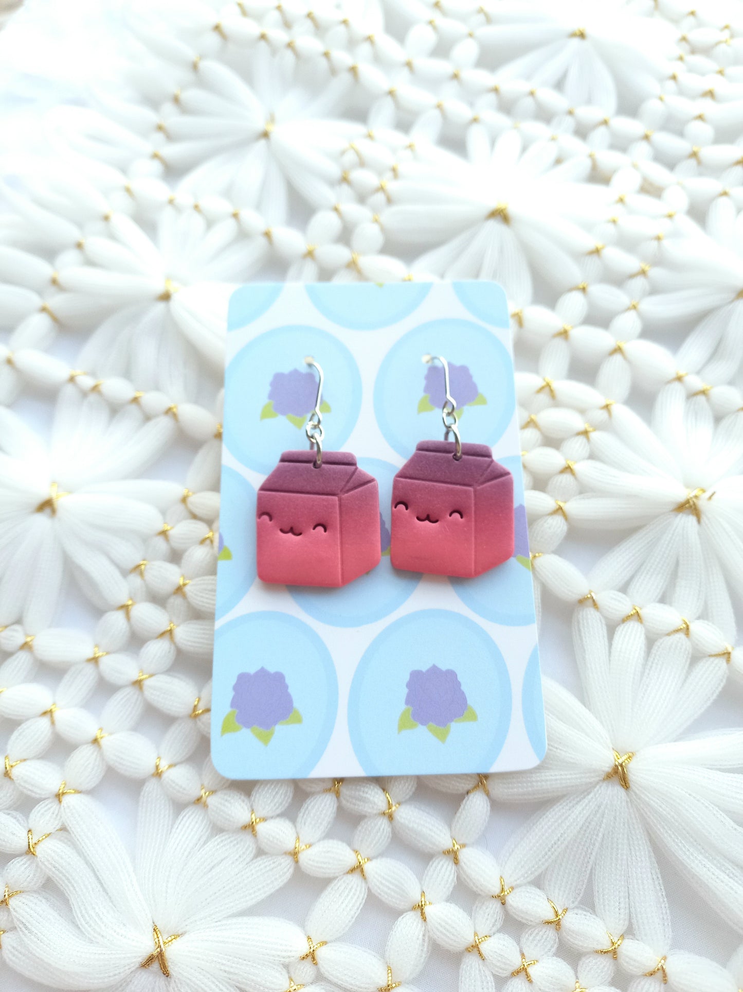 Cute Milk Carton Earrings