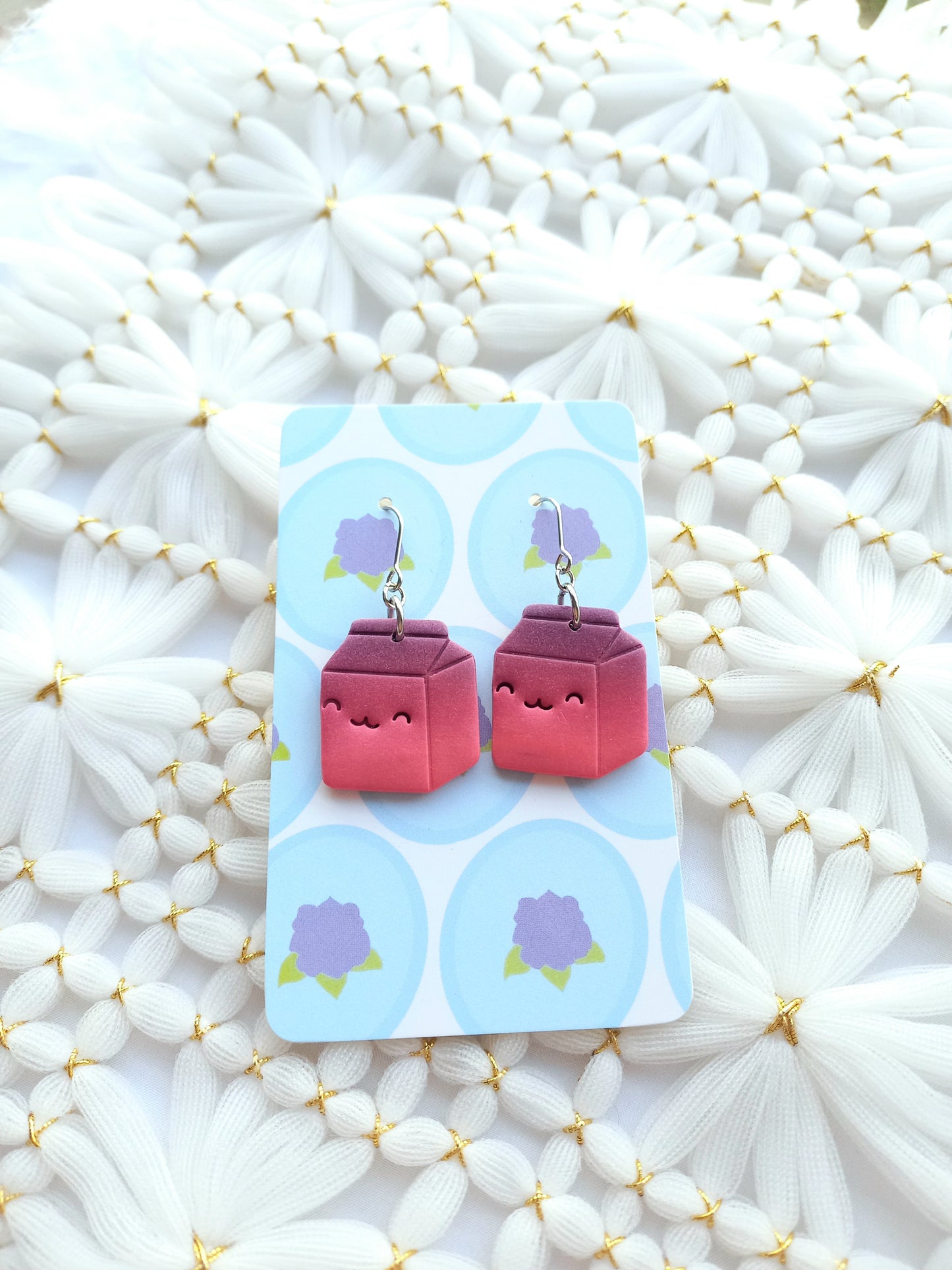 Cute Milk Carton Earrings