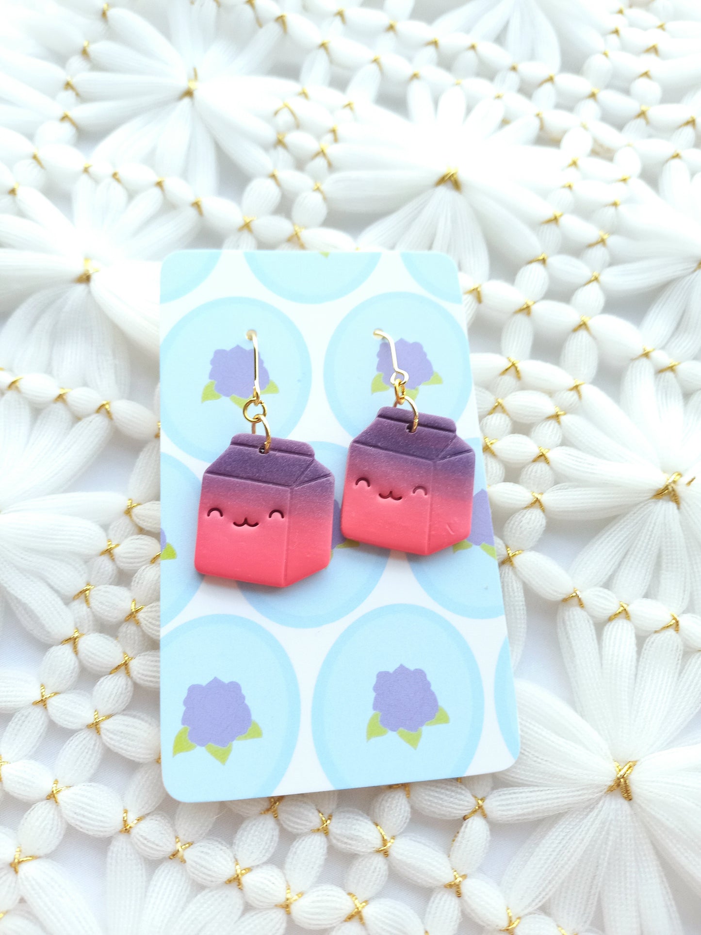 Cute Milk Carton Earrings