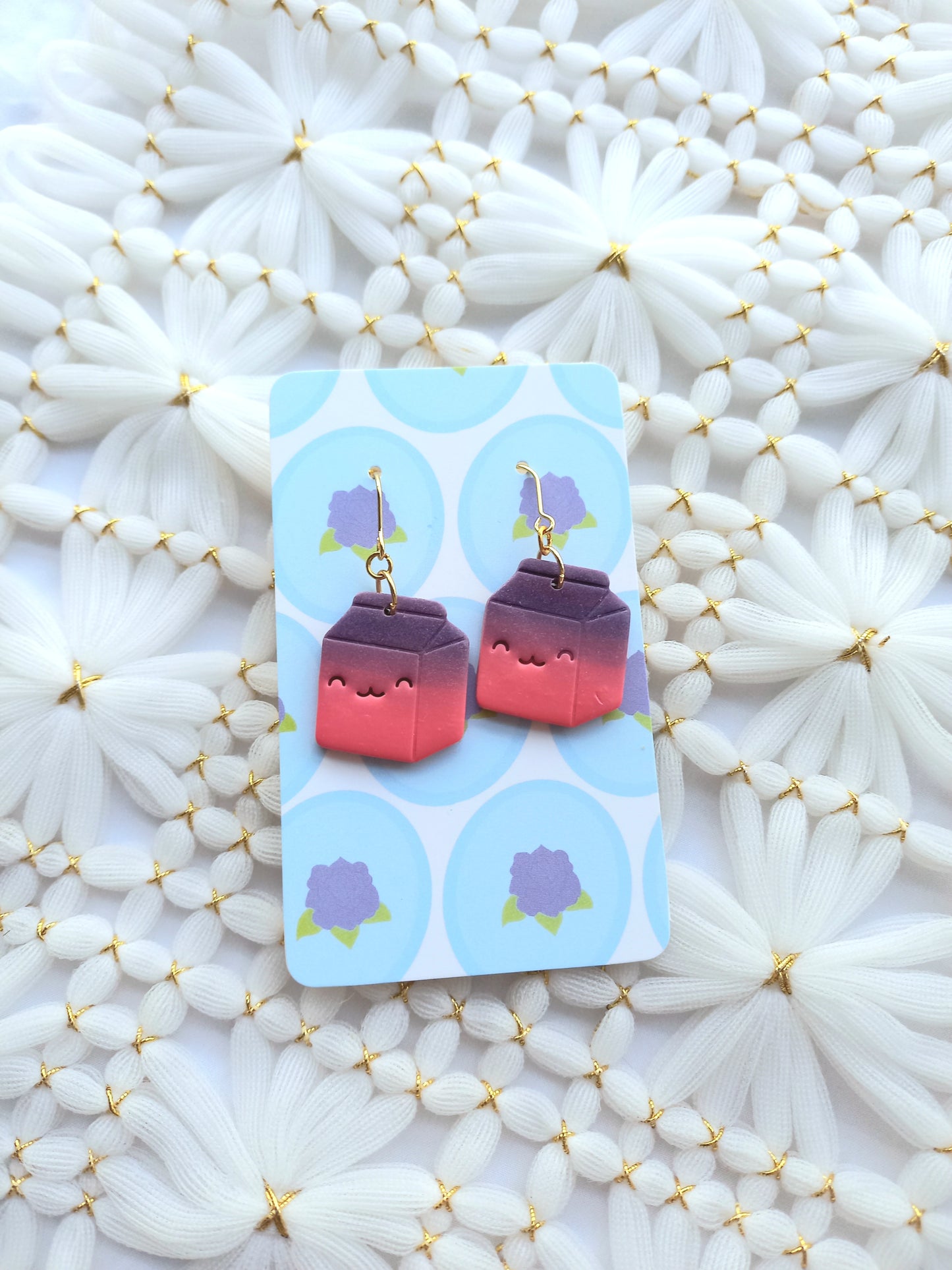 Cute Milk Carton Earrings