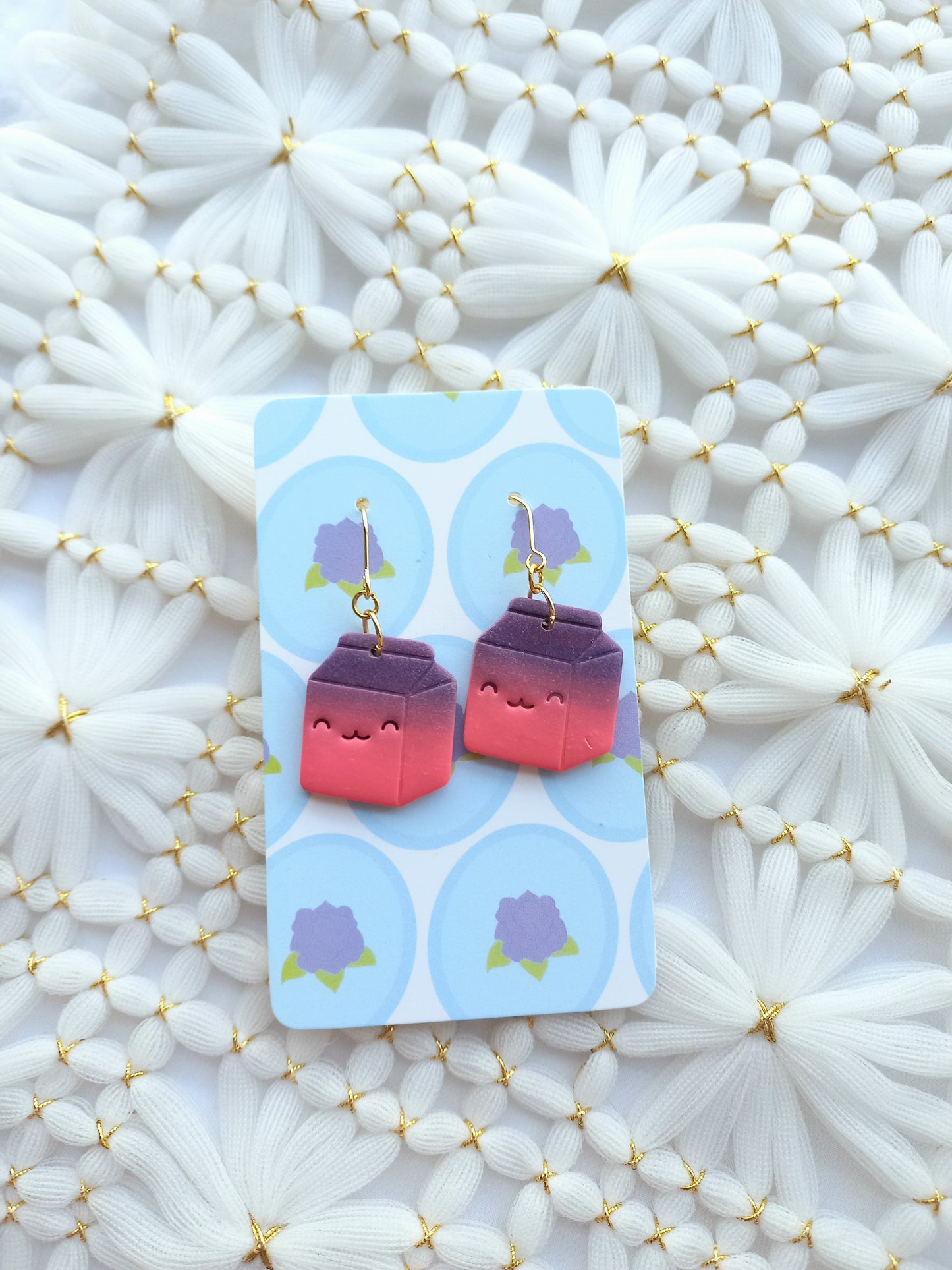 Cute Milk Carton Earrings