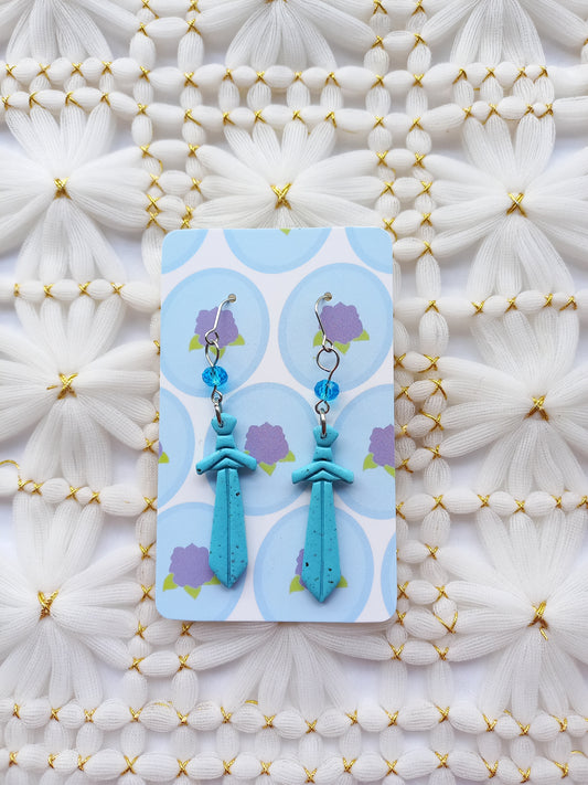 Beaded Sword Earrings | Fantasy