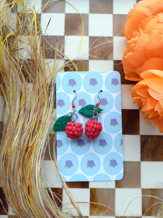 Raspberry Earrings