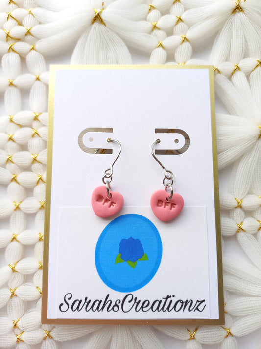 Pink Mini Candy Heart Earrings | Love Collection