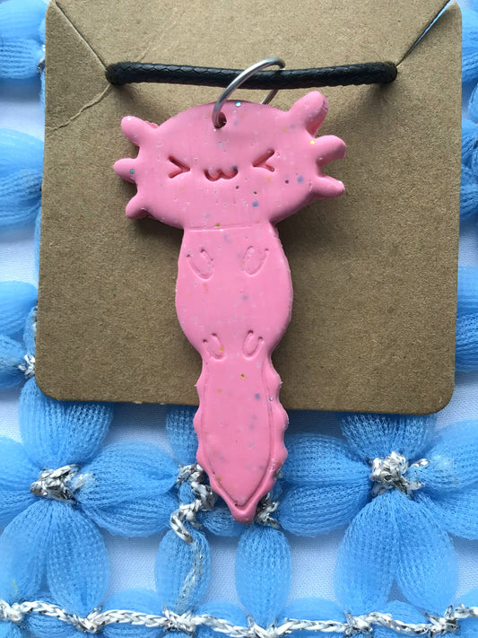 Pink Axolotl Necklace | Baylees Collection